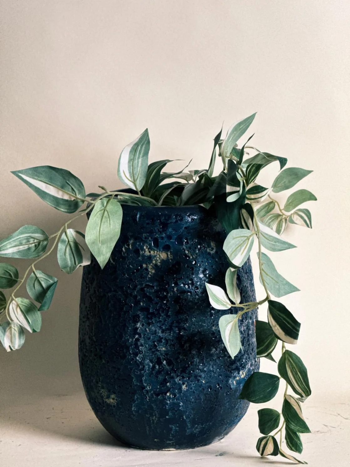 Classic Ceramic Planter — 8" Dia × 12.5" Height