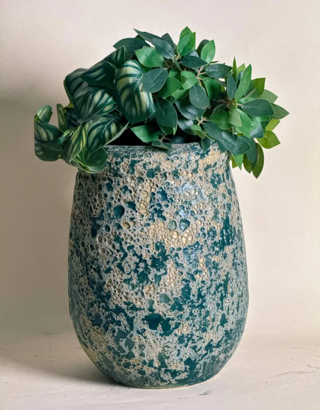Classic Ceramic Planter — 8" Dia × 12.5" Height — Primary View