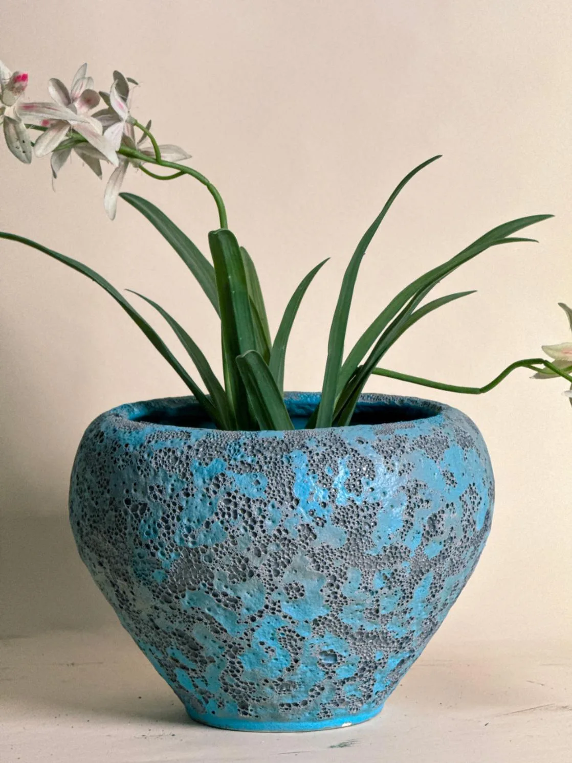 Classic Ceramic Planter — 9" Dia × 7" Height — Primary View