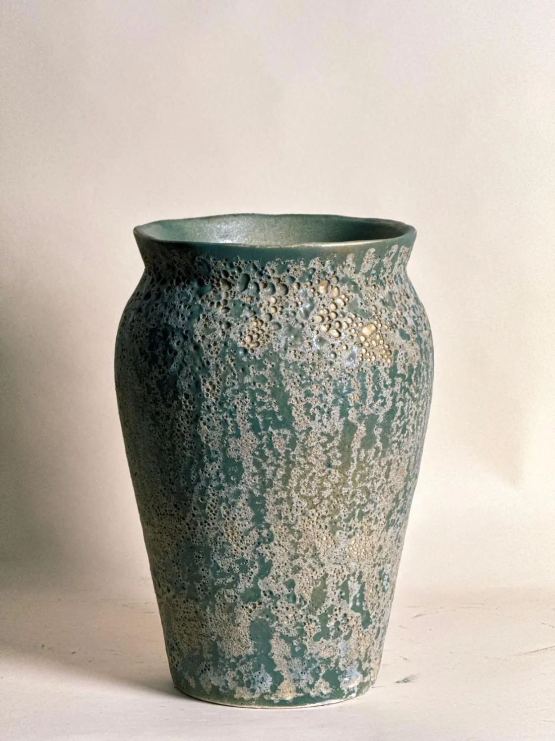 Classic Ceramic Planter — 8" Dia × 14" Height