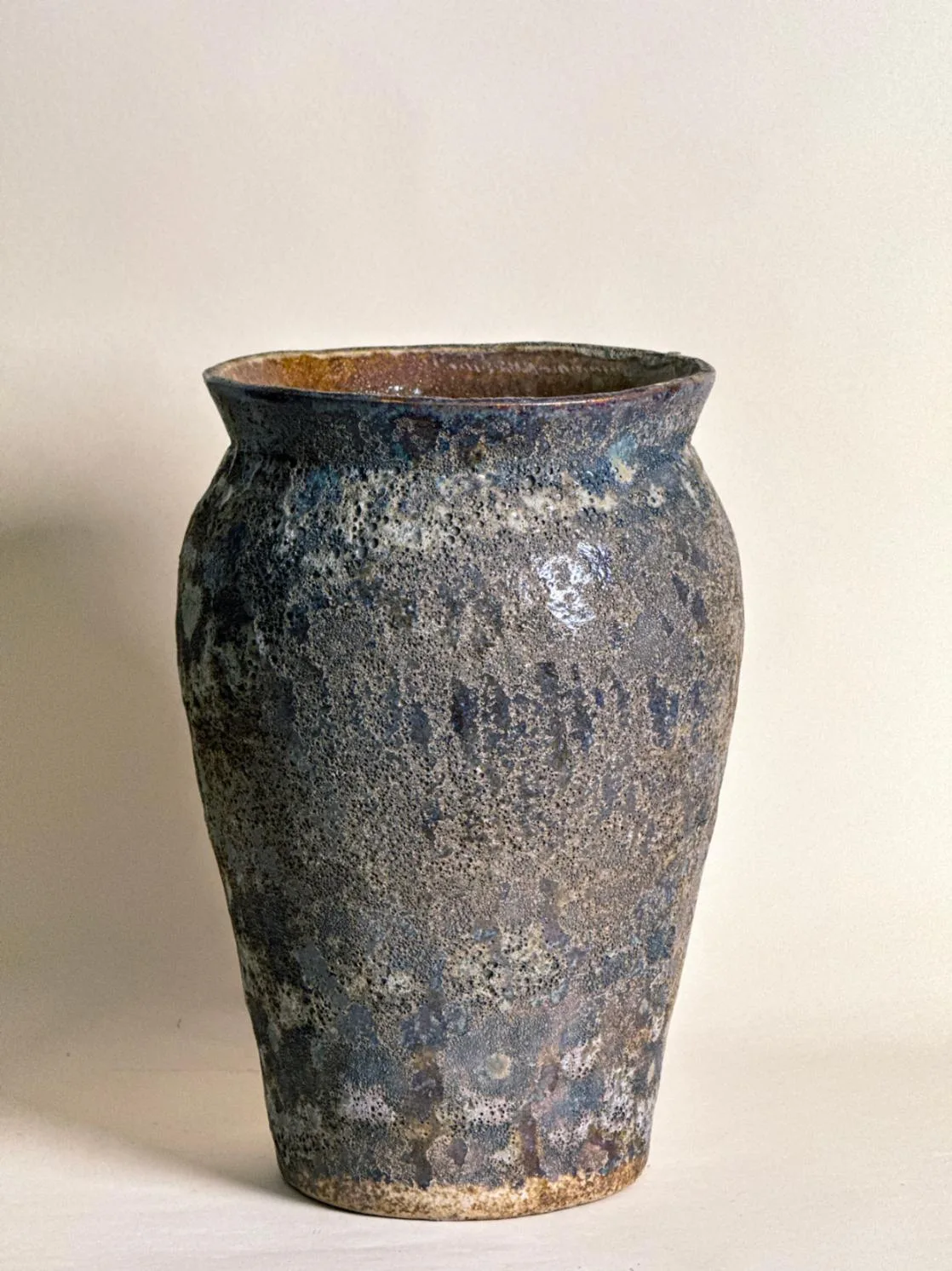 Classic Ceramic Planter — 8" Dia × 14" Height