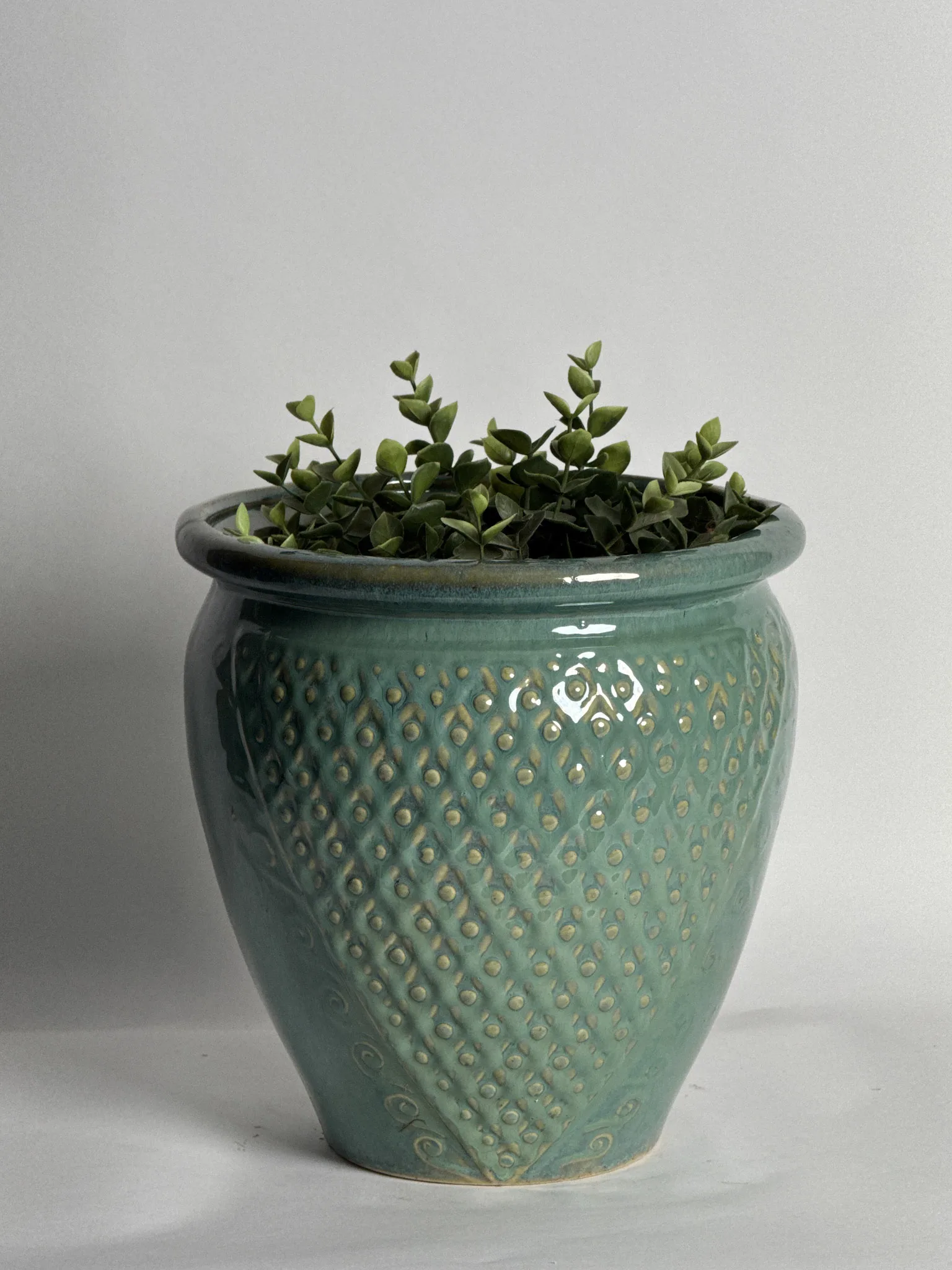 Classic Ceramic Planter — 9.5" Dia × 10" Height — Primary View