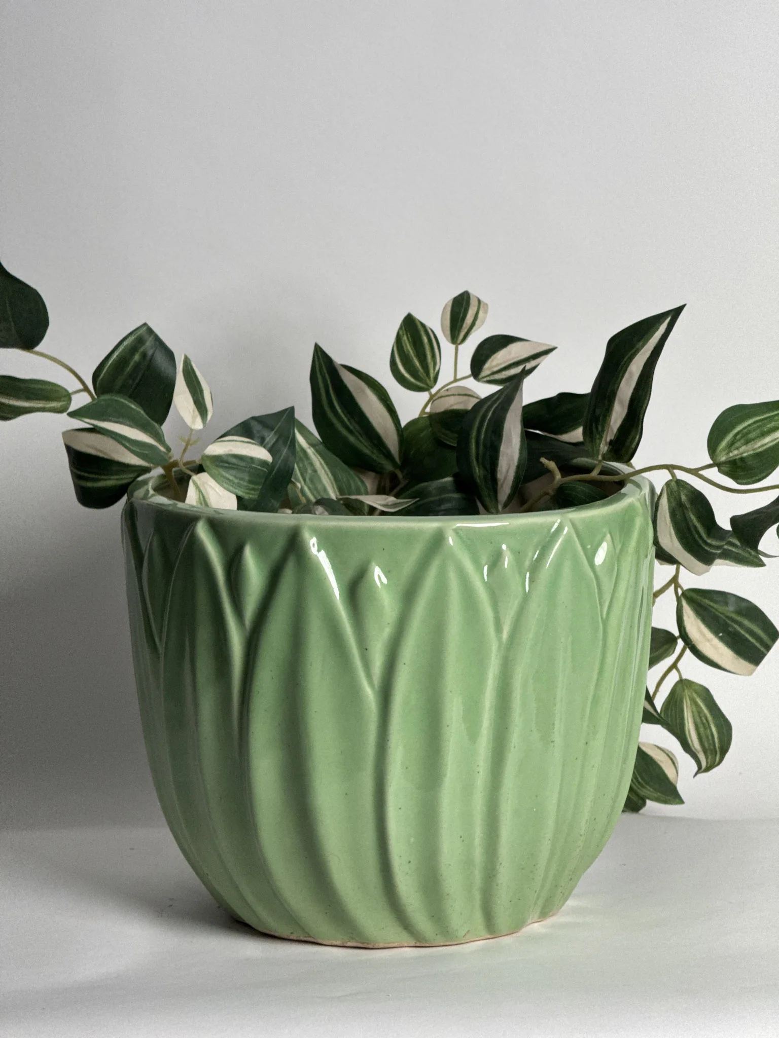 Classic Ceramic Planter — 10" Dia × 9" Height — Primary View