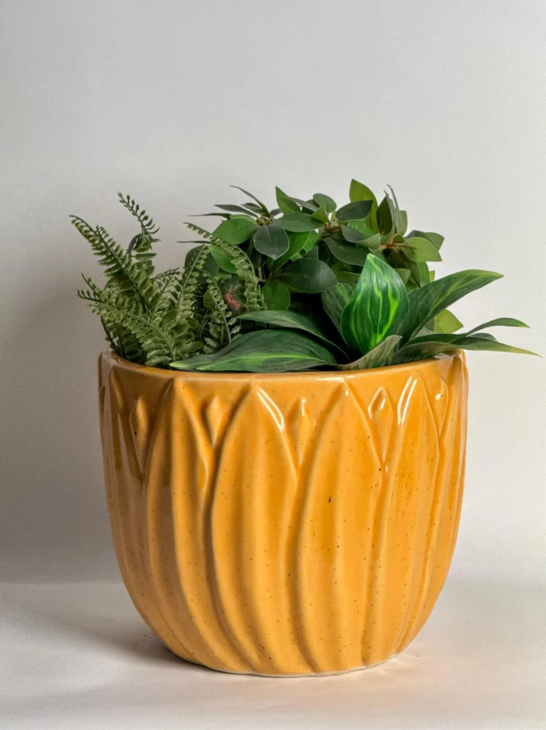 Classic Ceramic Planter — 10" Dia × 9" Height — Primary View