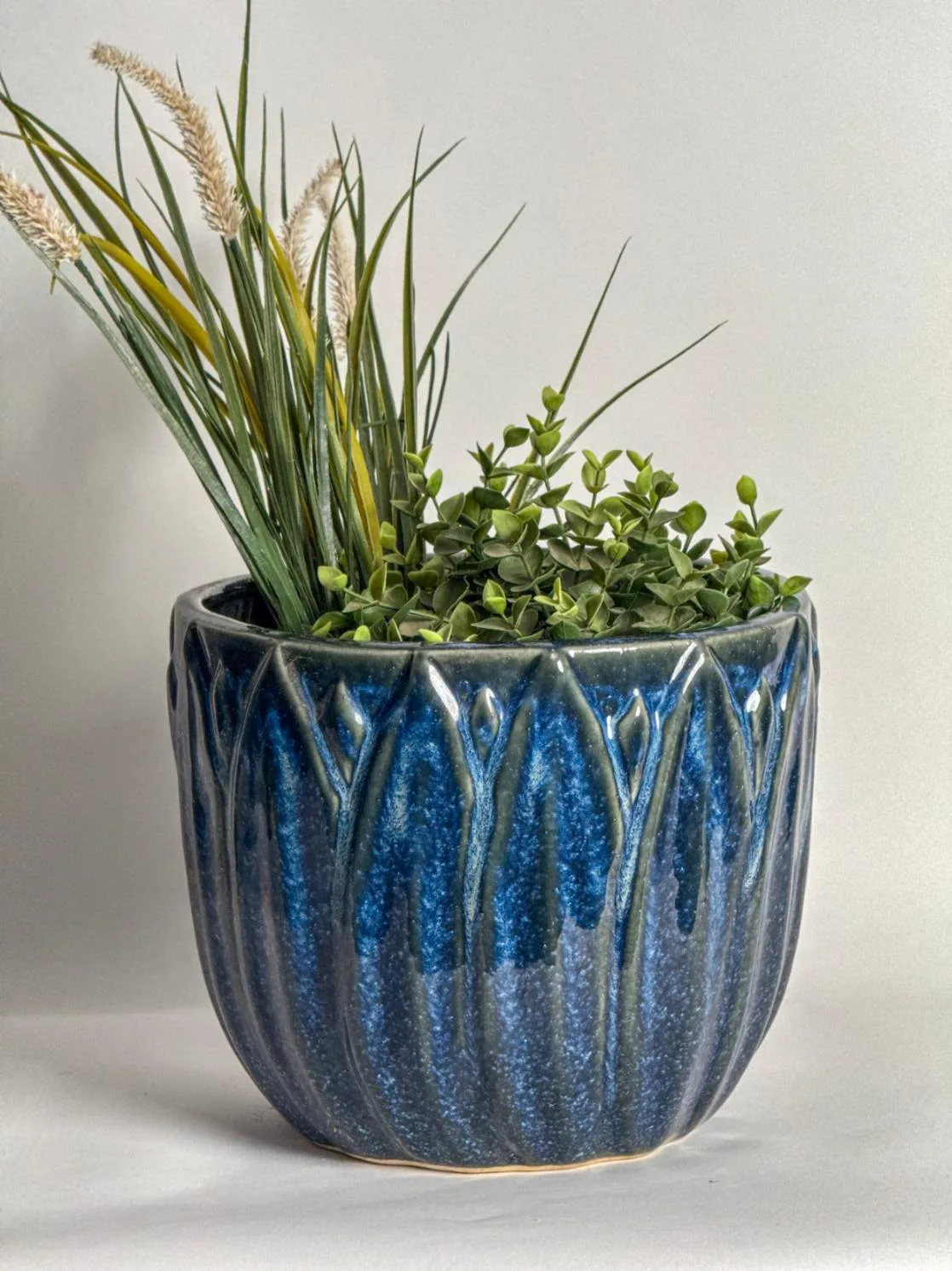 Classic Ceramic Planter — 10" Dia × 9" Height — Primary View
