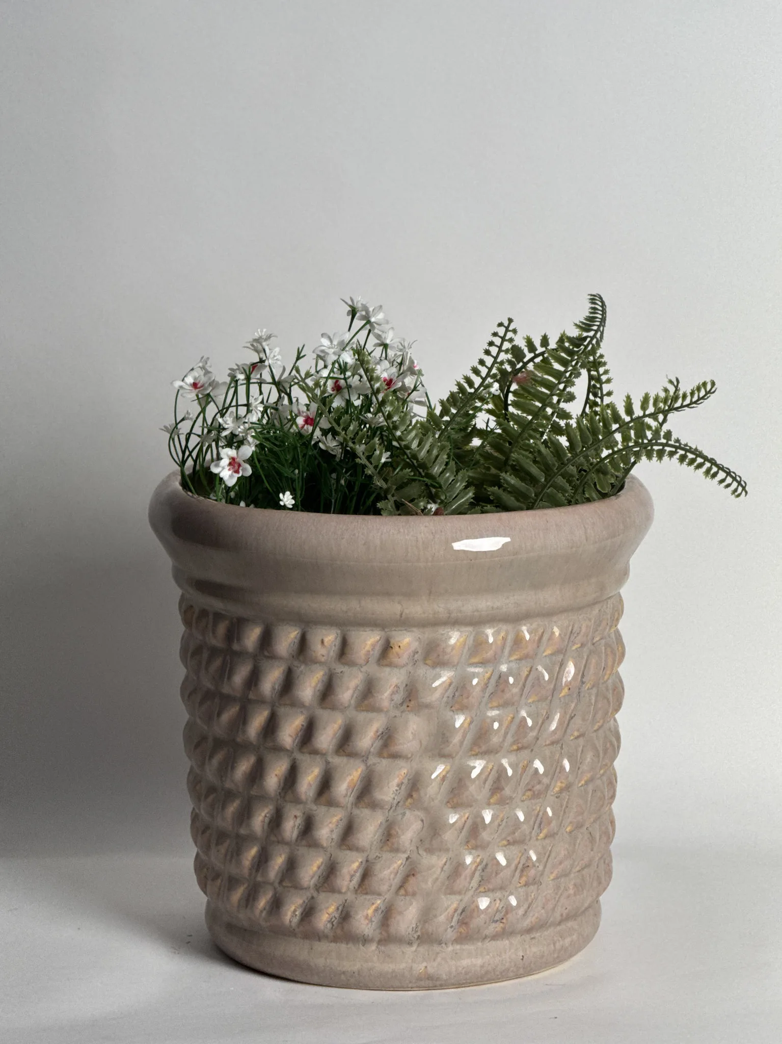 Classic Ceramic Planter — 10" Dia × 9" Height — Primary View