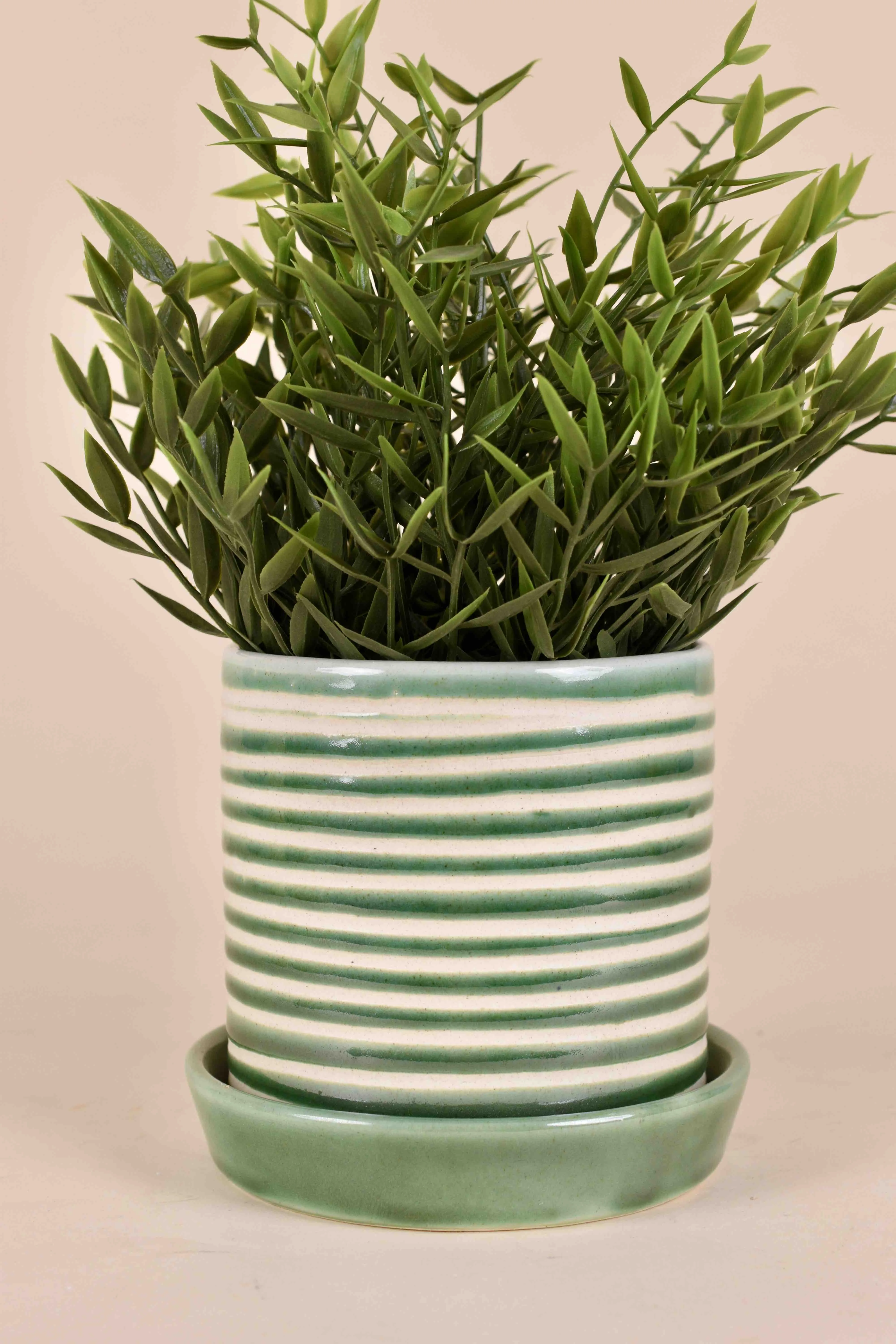 Classic Ceramic Planter — 3" Dia × 2.5" Height — Primary View