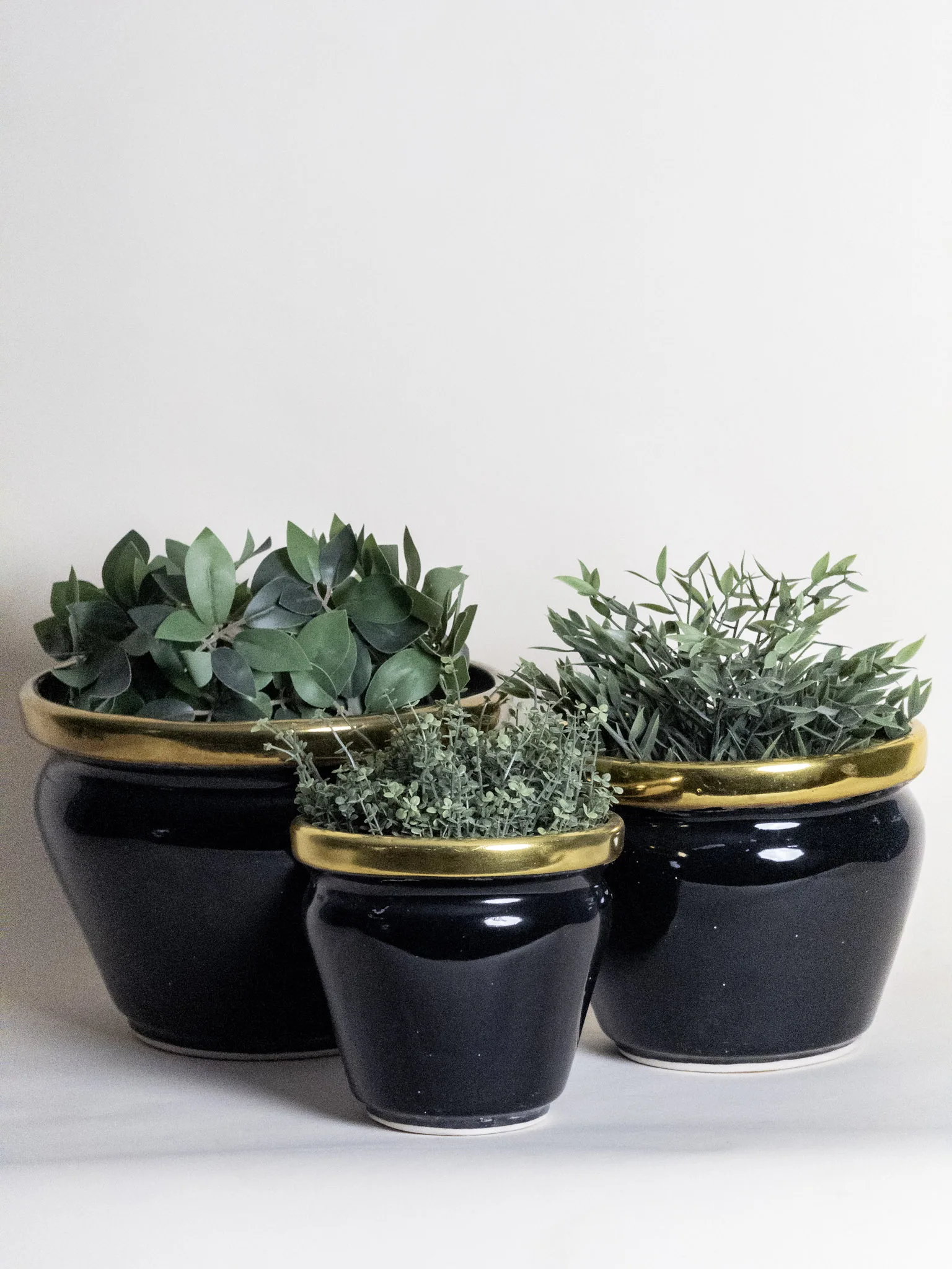 Classic Ceramic Planter — 6" Dia × 5" Height — Primary View