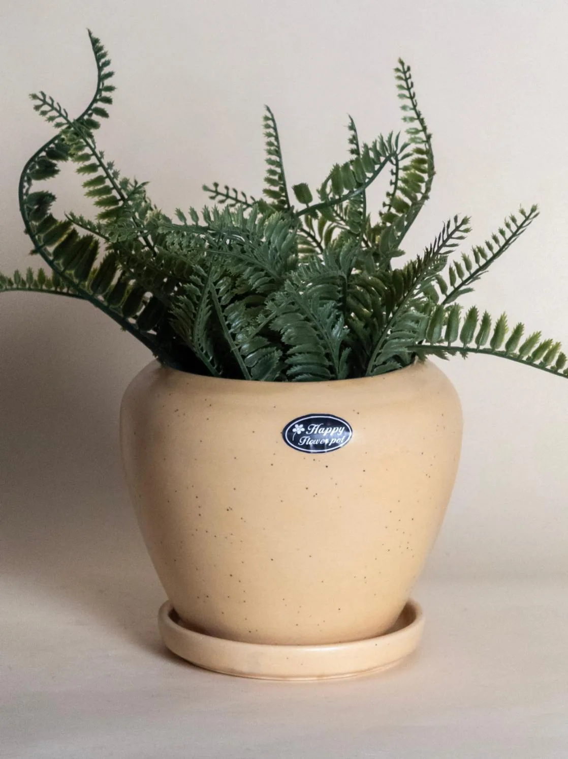Classic Ceramic Planter — 6" Dia × 5" Height — Primary View