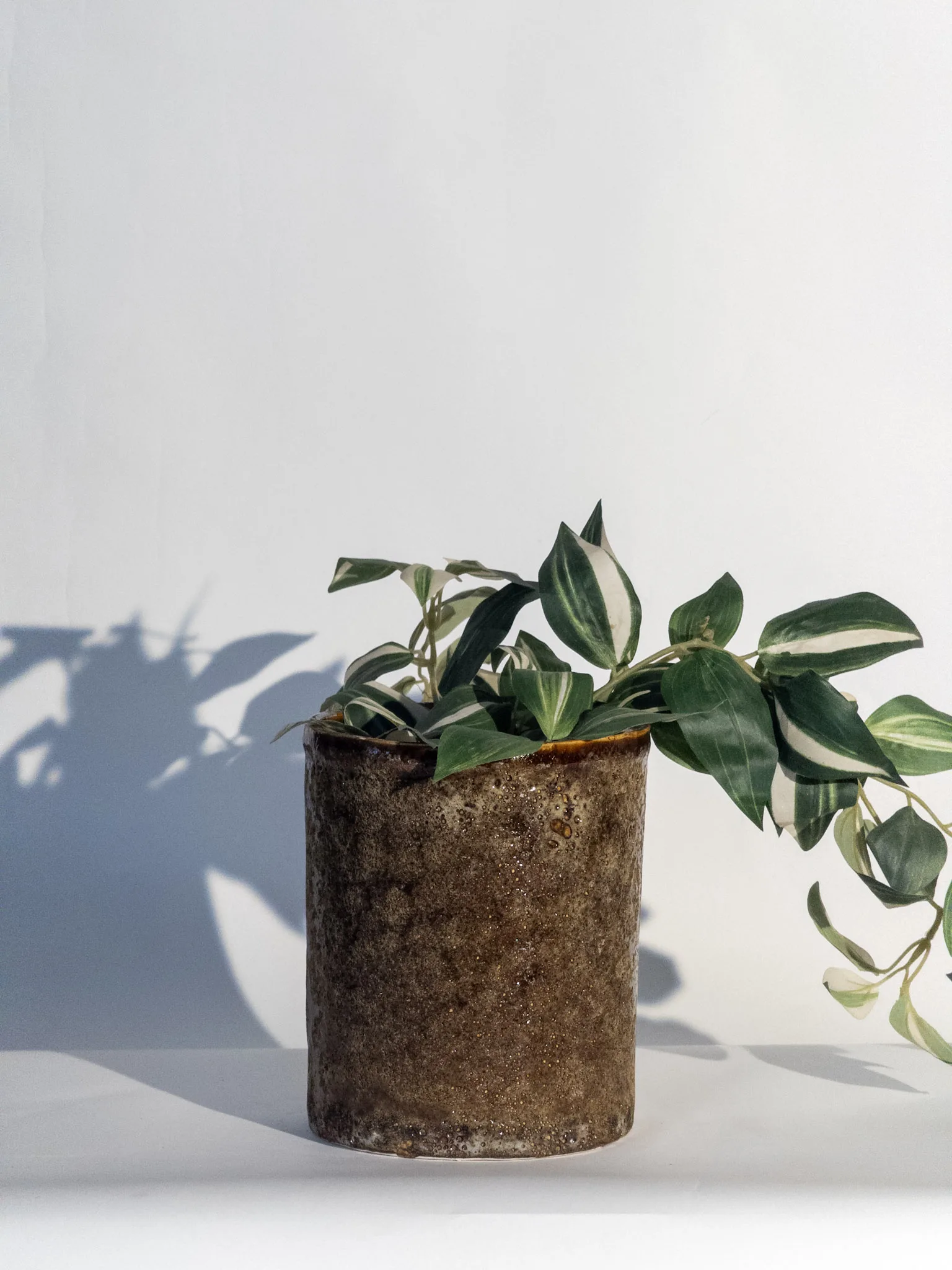 Classic Ceramic Planter — 7" Dia × 13.5" Height — Primary View