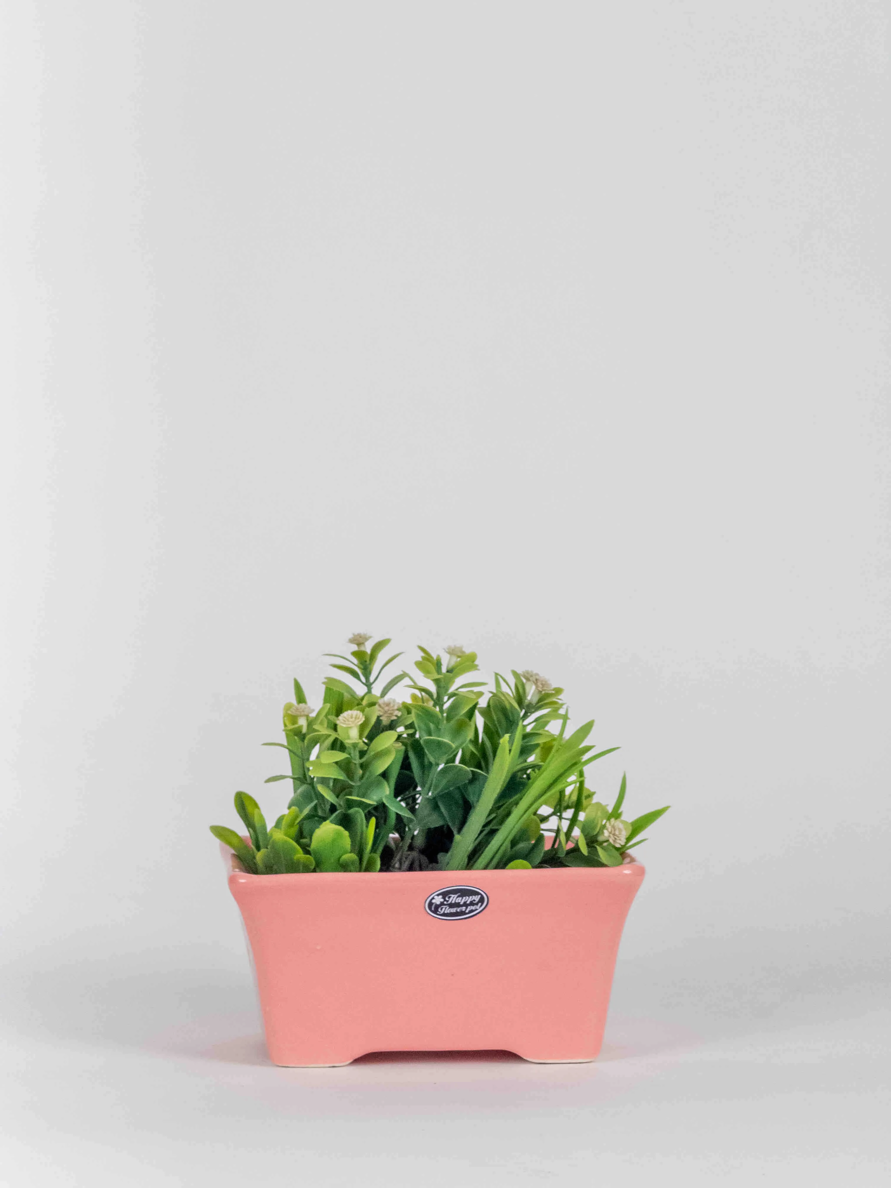 Classic Ceramic Planter — 3.5" Dia × 3" Height — Primary View