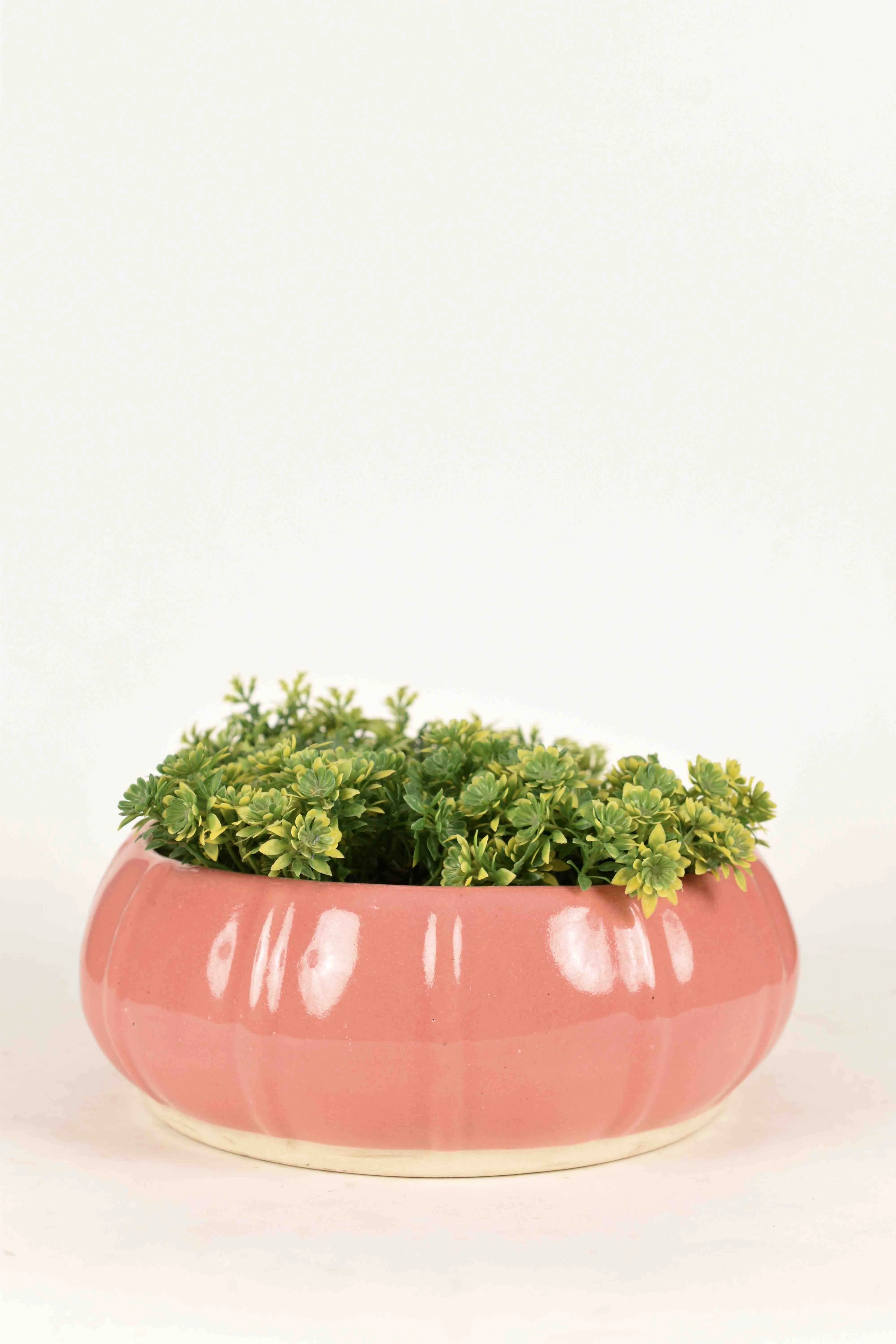 Classic Ceramic Planter — 10" Dia × 7" Height — Primary View