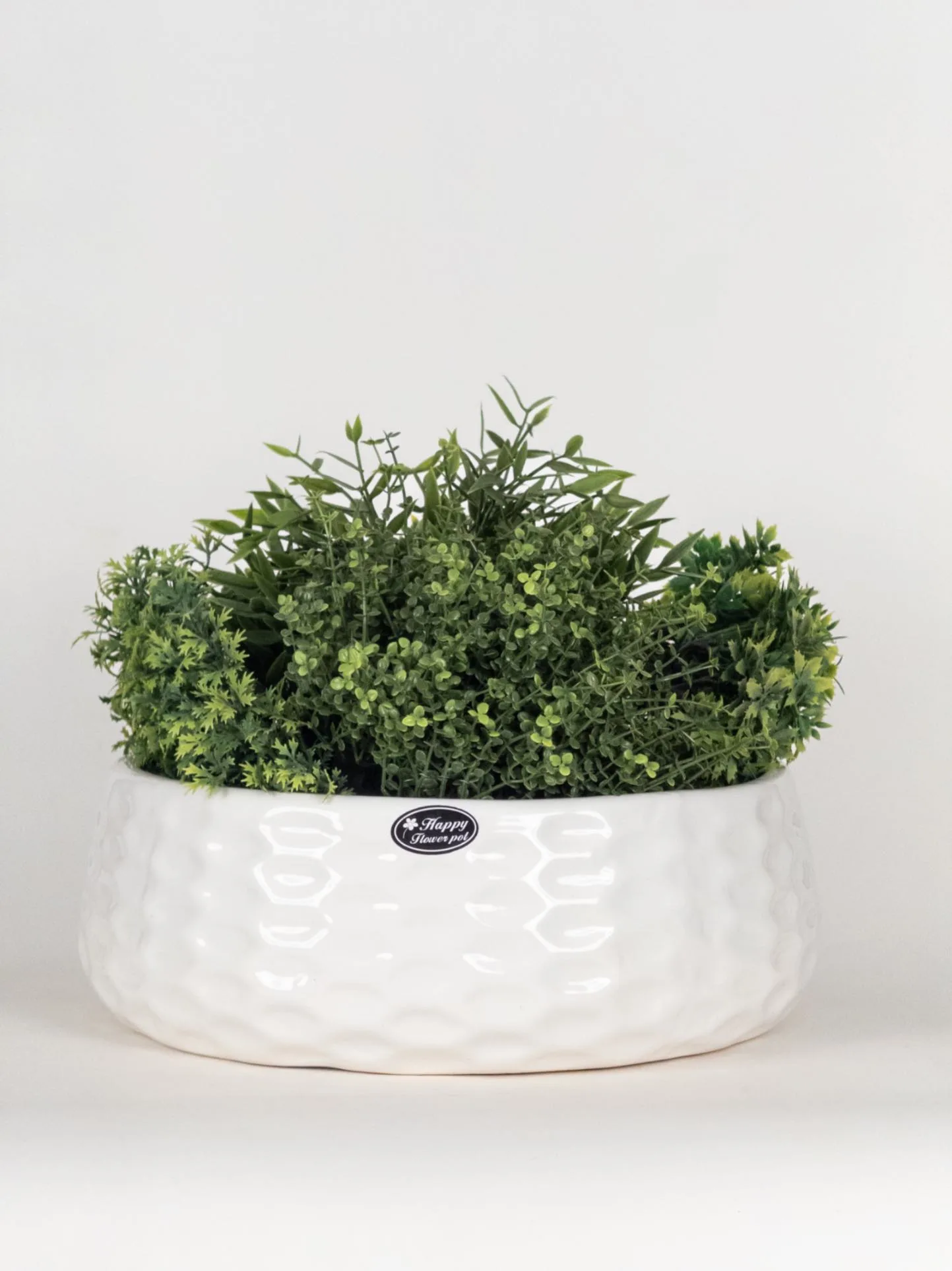 Classic Ceramic Planter — 4" Dia × 3.5" Height — Primary View