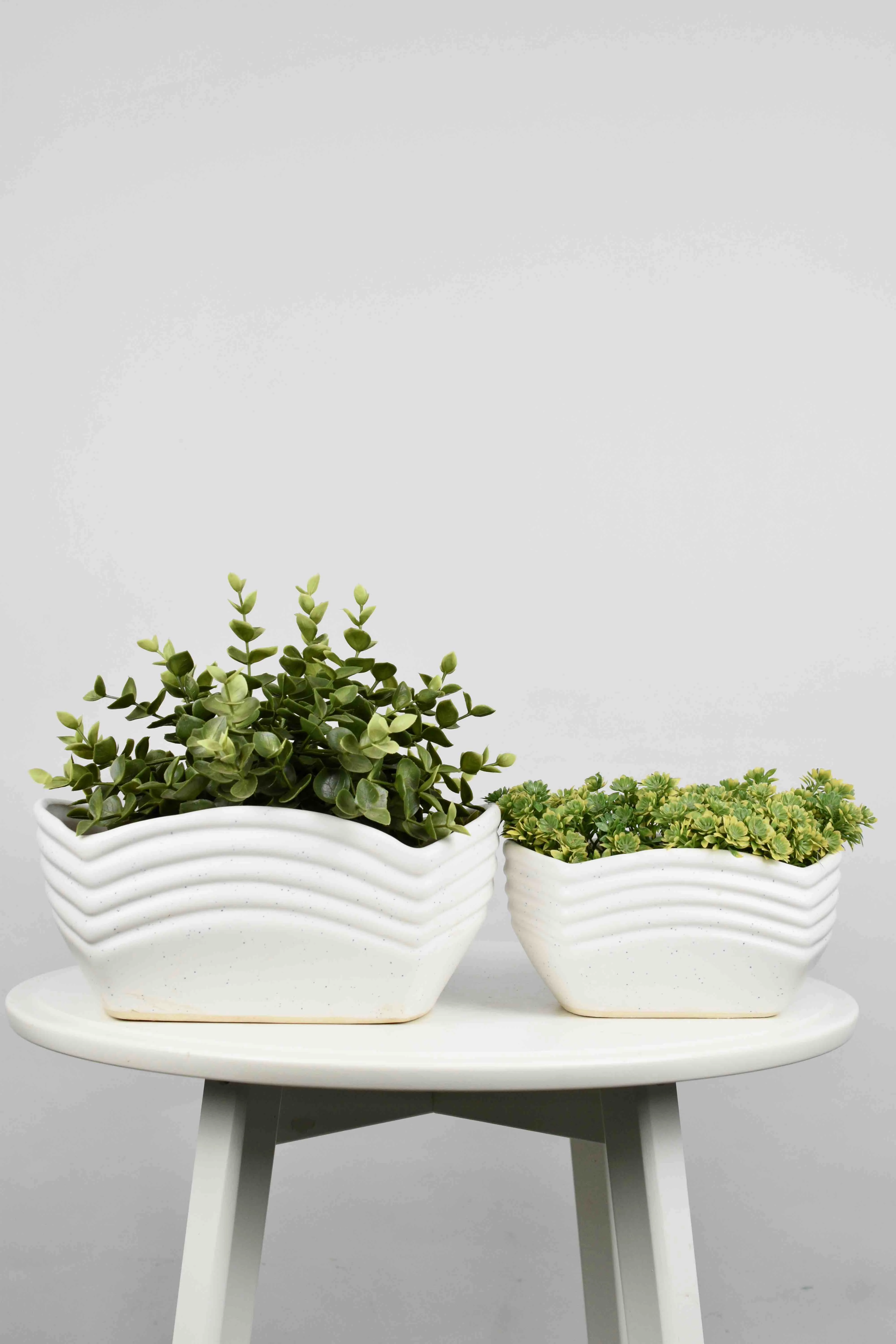 Classic Ceramic Planter — 5" Dia × 4" Height — Primary View
