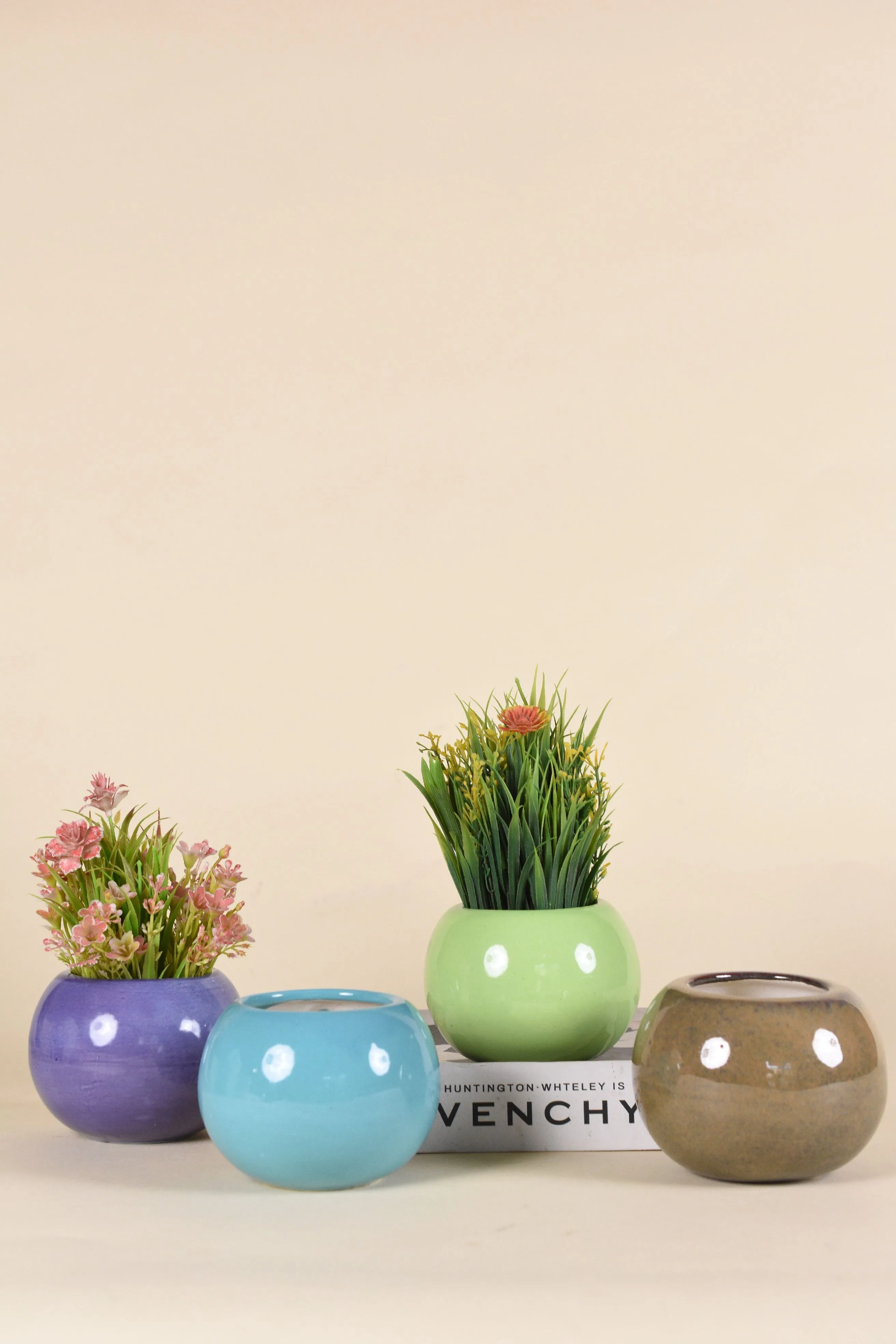 Classic Ceramic Planter — 6" Dia × 4" Height — Primary View