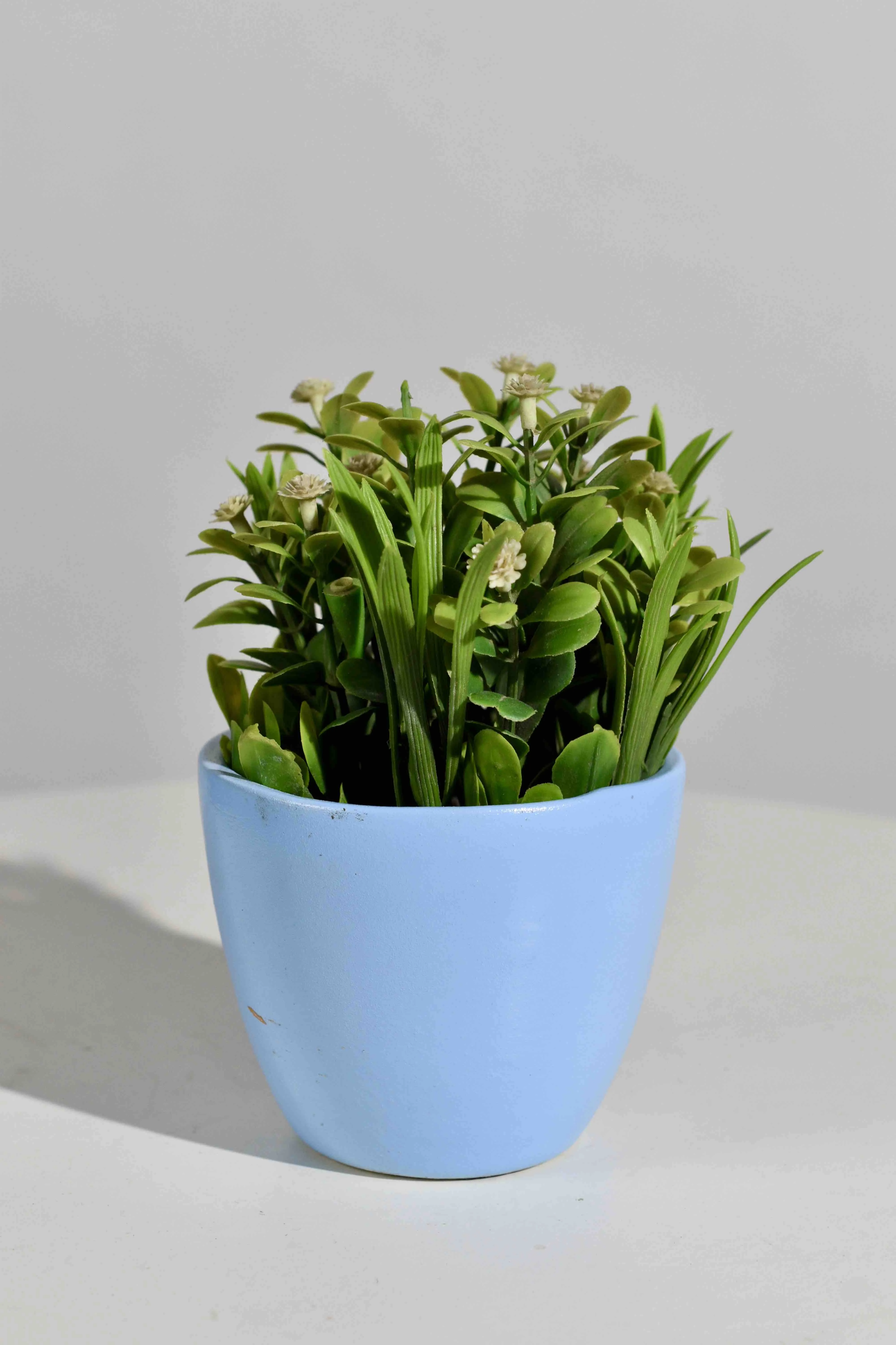 Classic Ceramic Planter — 4" Dia × 4" Height — Primary View