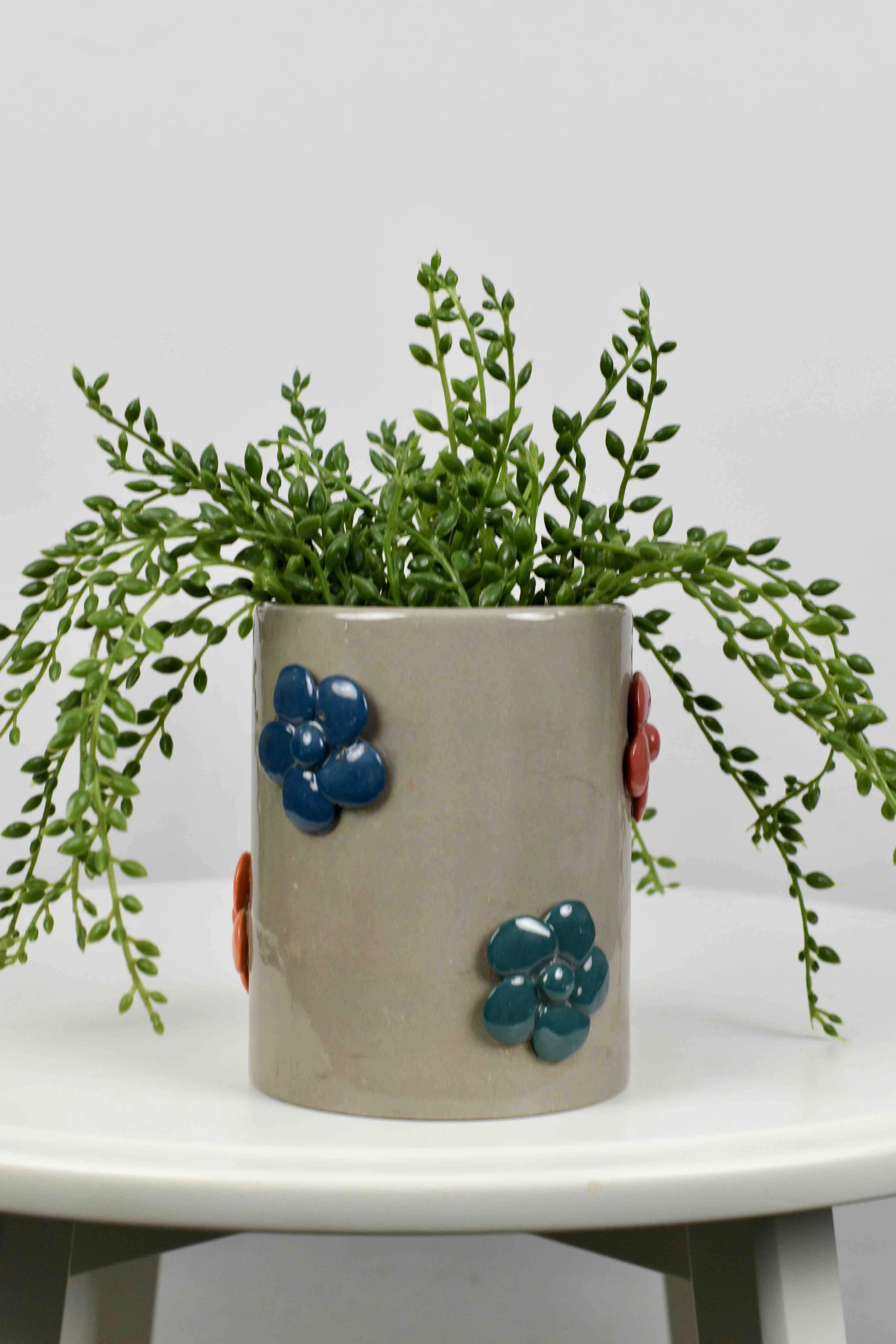 Classic Ceramic Planter — 9" Dia × 6" Height — Primary View