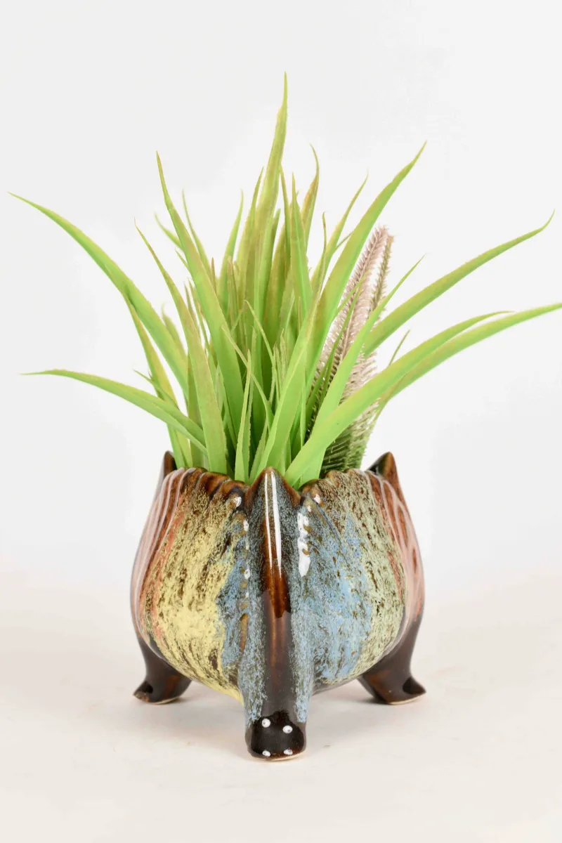 Classic Ceramic Planter — 6" Dia × 7.5" Height — Primary View