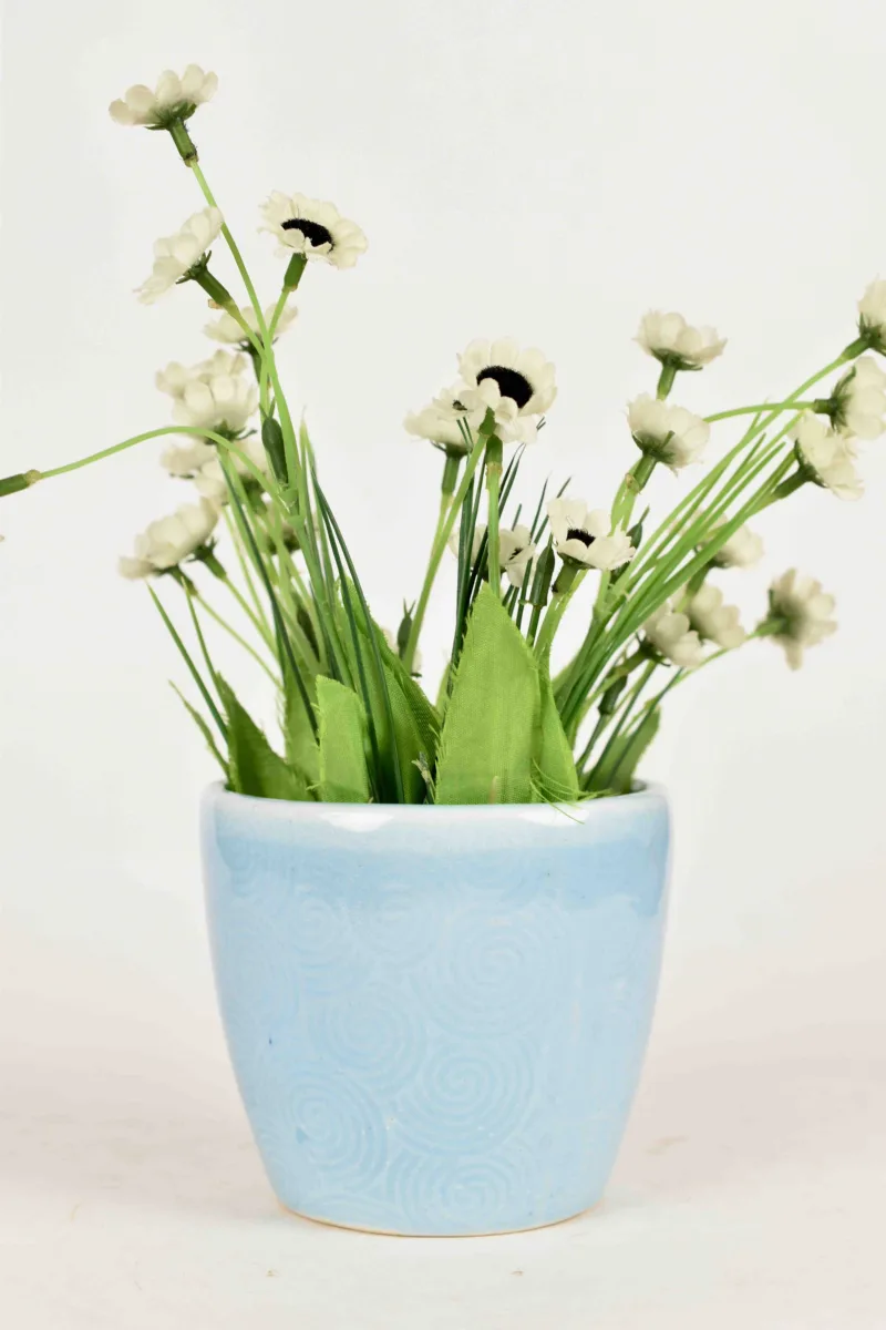 Classic Ceramic Planter — 5" Dia × 4" Height — Primary View