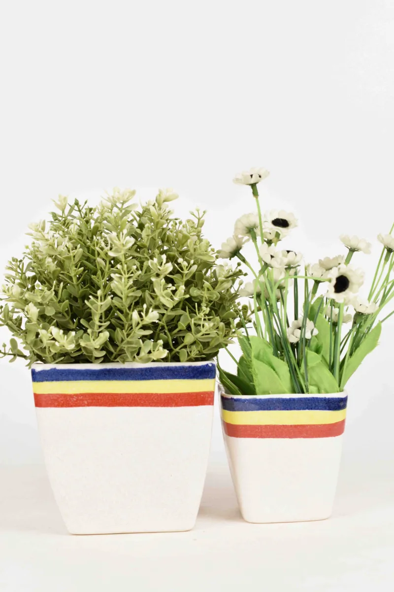 Classic Ceramic Planter — 9" Dia × 7" Height — Primary View