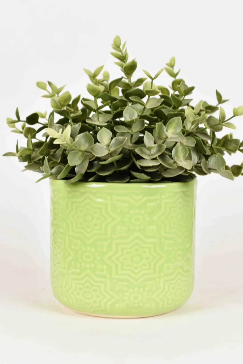 Classic Ceramic Planter — 7" Dia × 7.5" Height — Primary View