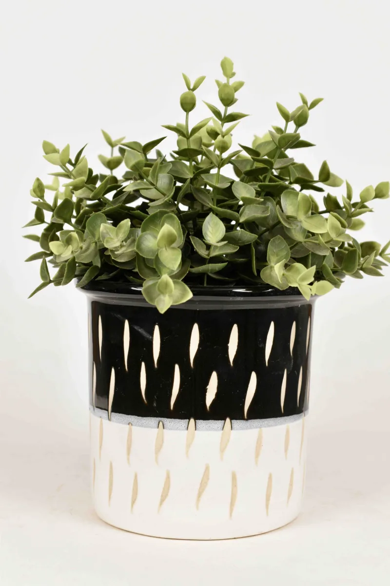 Classic Ceramic Planter — 6" Dia × 5" Height — Primary View