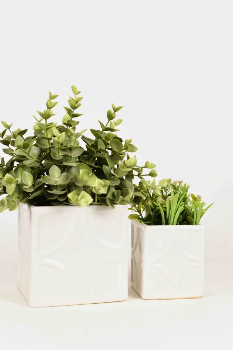 Classic Ceramic Planter — 4.5" Dia × 4.5" Height — Primary View