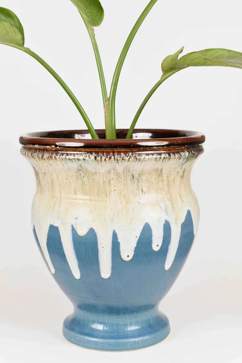 Classic Ceramic Planter — 9" Dia × 7" Height — Primary View