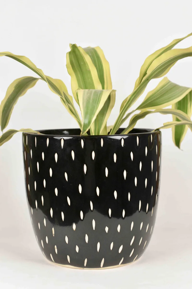 Classic Ceramic Planter — 12" Dia × 13" Height — Primary View