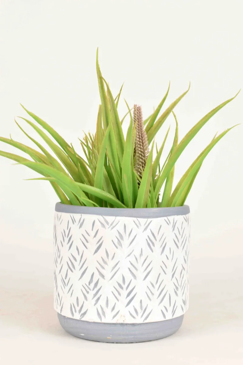 Classic Ceramic Planter — 8" Dia × 7" Height — Primary View