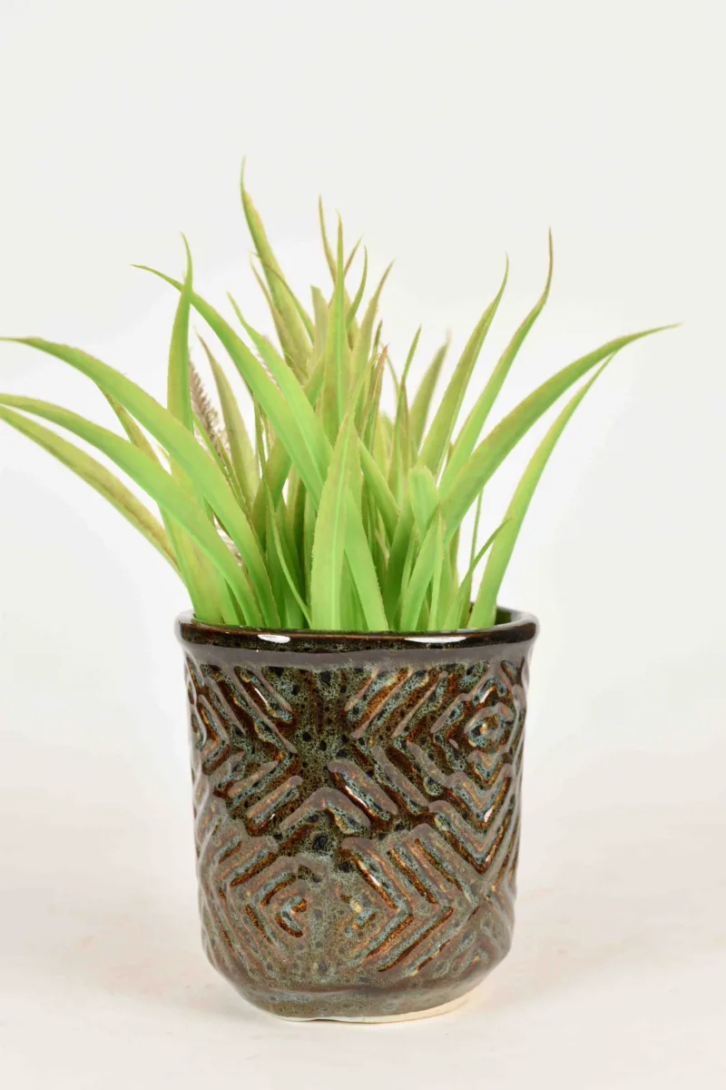 Classic Ceramic Planter — 4" Dia × 5" Height — Primary View