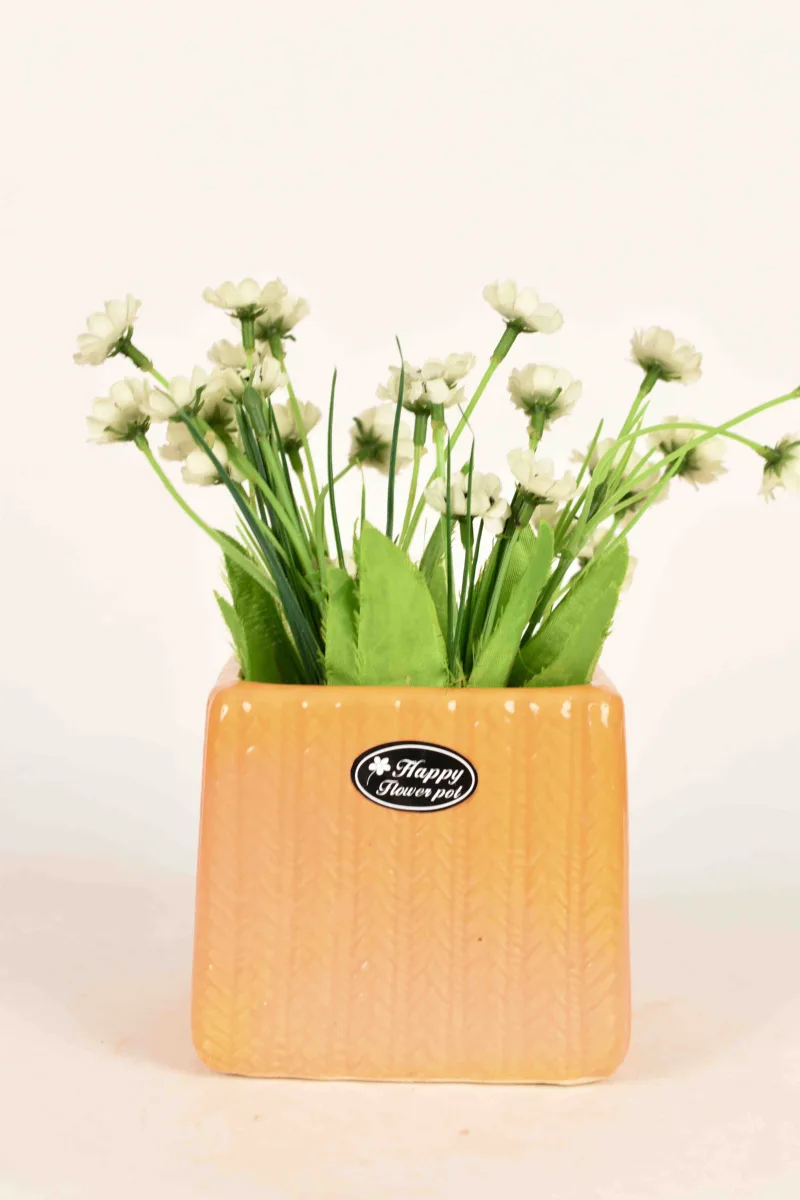 Classic Ceramic Planter — 4" Dia × 5" Height — Primary View
