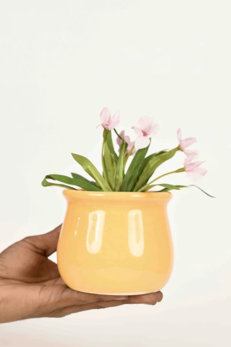 Classic Ceramic Planter — 5" Dia × 4.5" Height — Primary View