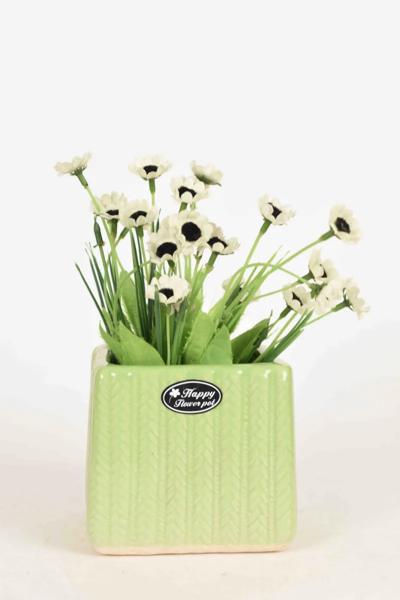 Classic Ceramic Planter — 4.5" Dia × 5" Height — Primary View