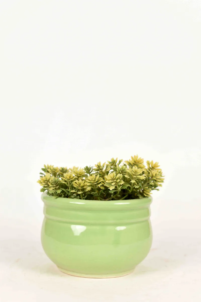 Classic Ceramic Planter — 4" Dia × 5" Height — Primary View