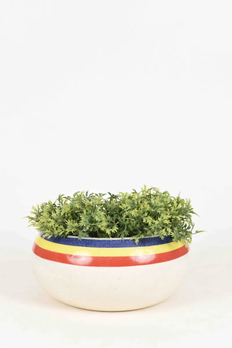 Classic Ceramic Planter — 5" Dia × 5" Height — Primary View