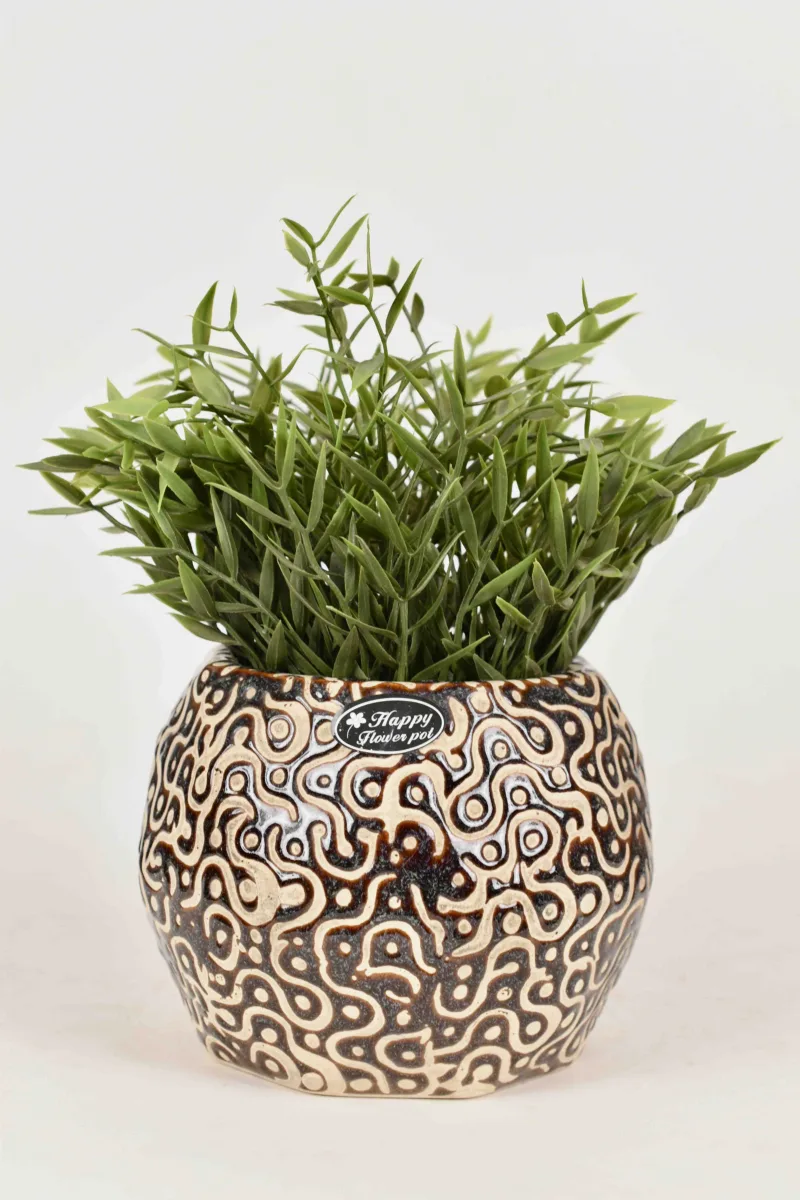 Classic Ceramic Planter — 5" Dia × 4" Height — Primary View