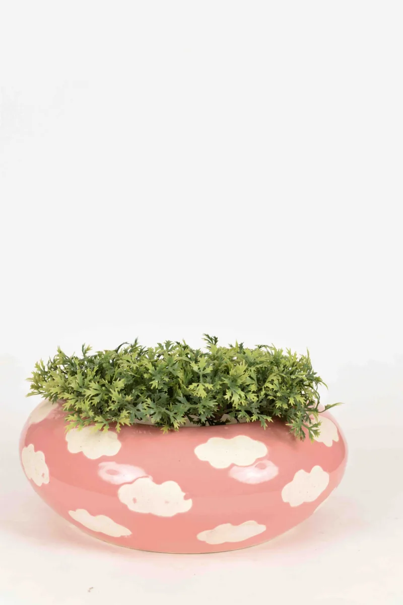 Classic Ceramic Planter — 5" Dia × 5" Height — Primary View