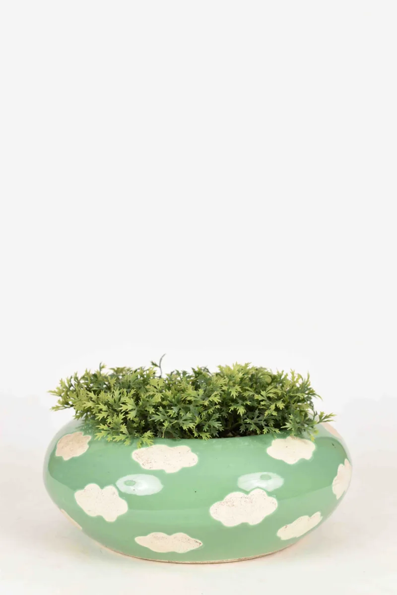 Classic Ceramic Planter — 5" Dia × 4" Height — Primary View