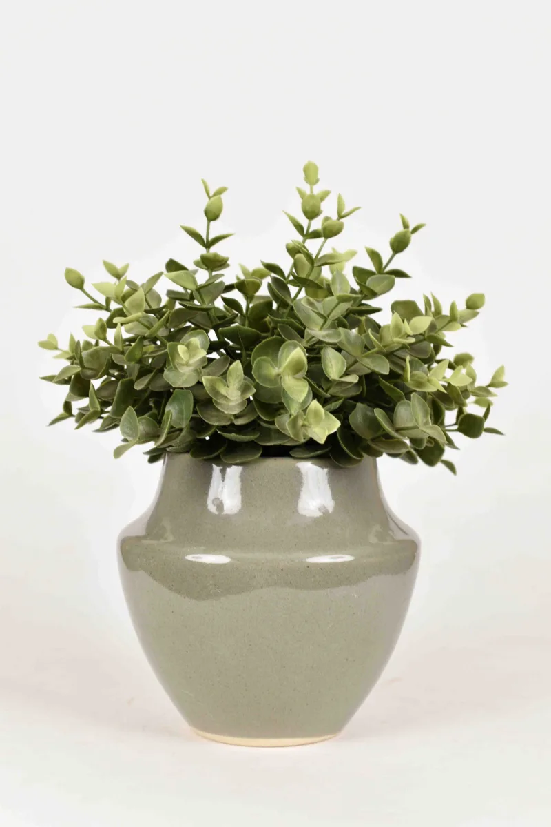 Classic Ceramic Planter — 10" Dia × 14" Height — Primary View