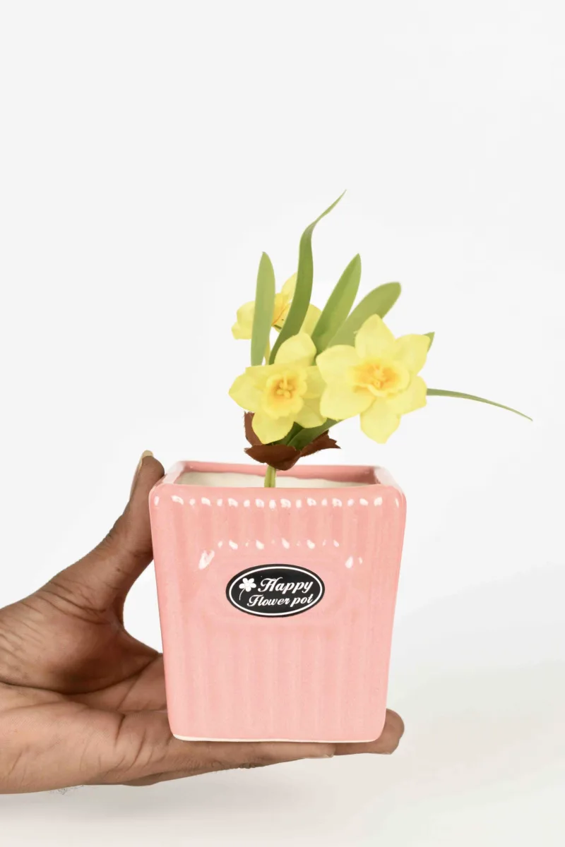 Classic Ceramic Planter — 9" Dia × 7" Height — Primary View