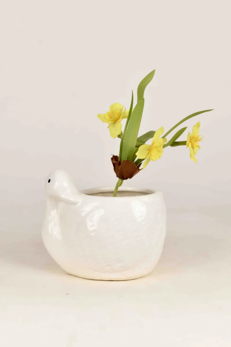 Classic Ceramic Planter — 6" Dia × 6" Height — Primary View