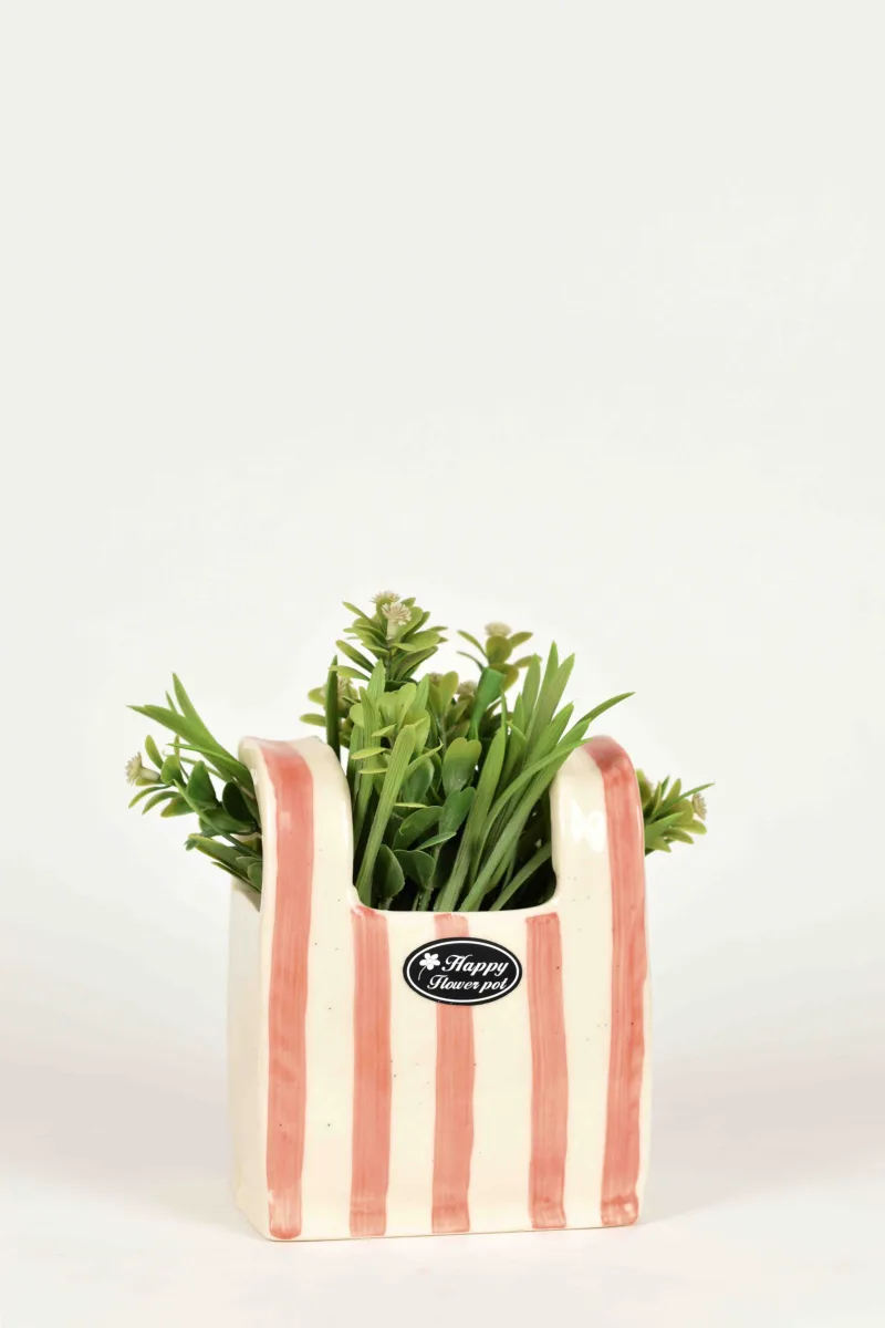 Classic Ceramic Planter — 6" Dia × 5.5" Height — Primary View