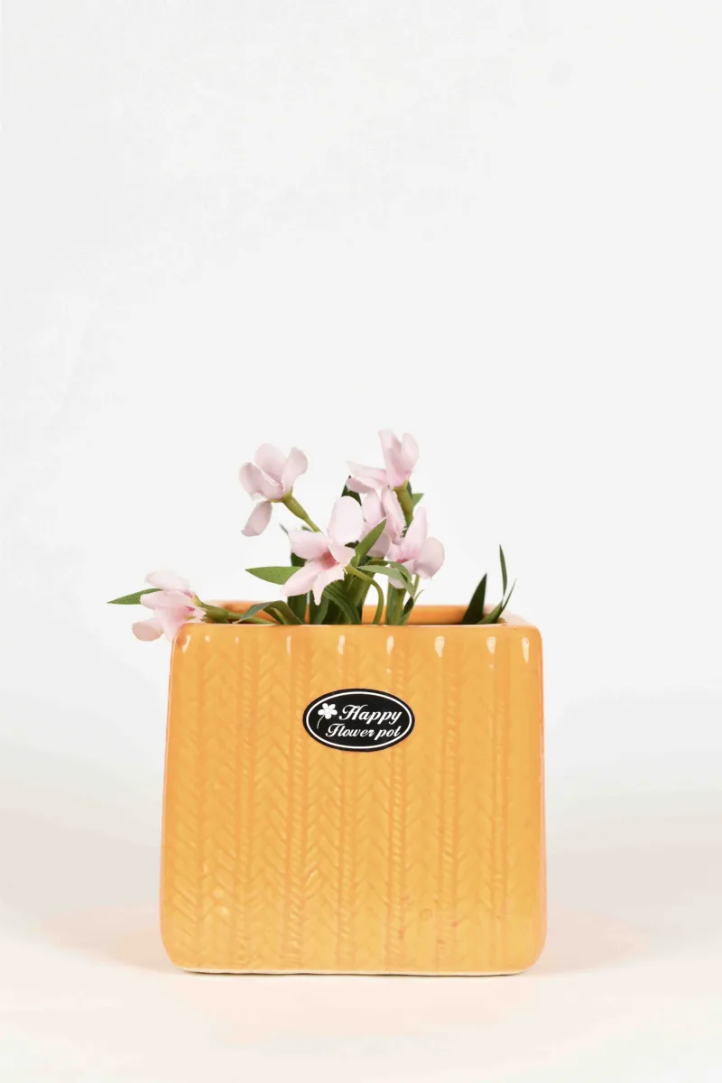 Classic Ceramic Planter — 6.5" Dia × 7.5" Height — Primary View