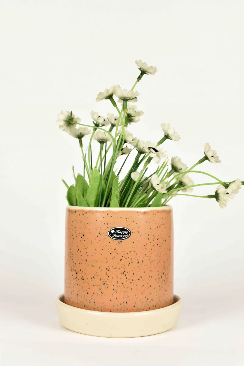 Classic Ceramic Planter — 5" Dia × 4.5" Height — Primary View