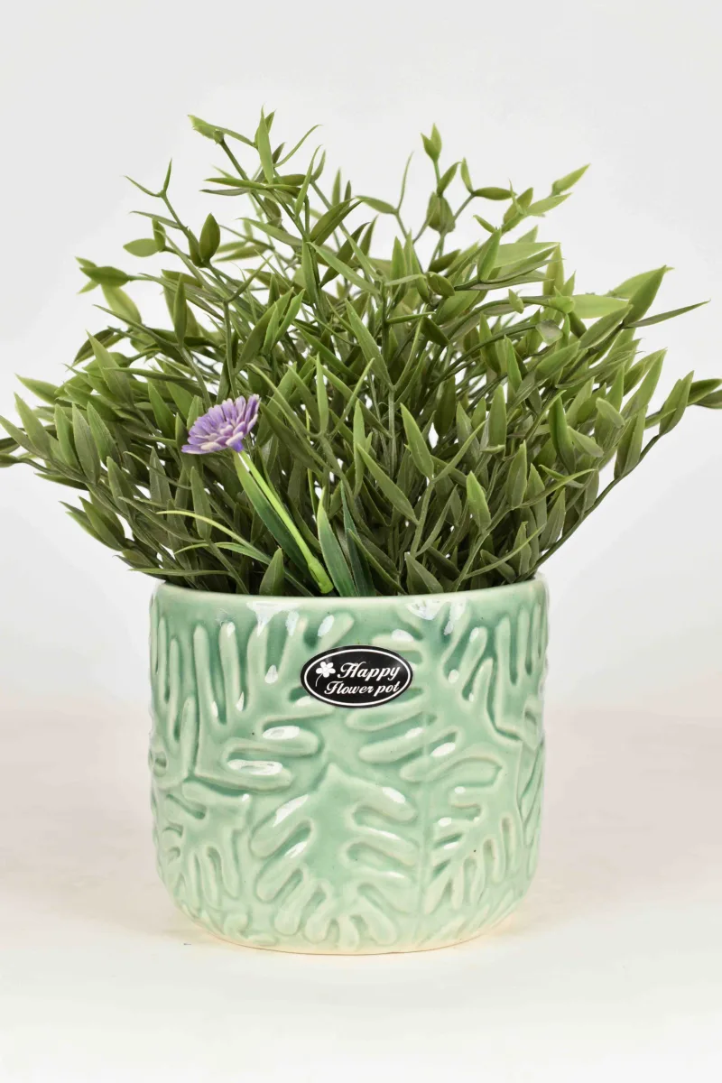 Classic Ceramic Planter — 3" Dia × 3" Height — Primary View