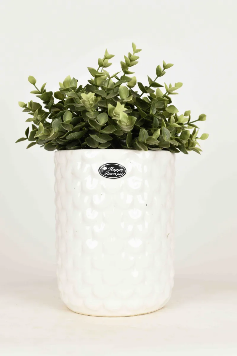 Classic Ceramic Planter — 7" Dia × 7" Height — Primary View