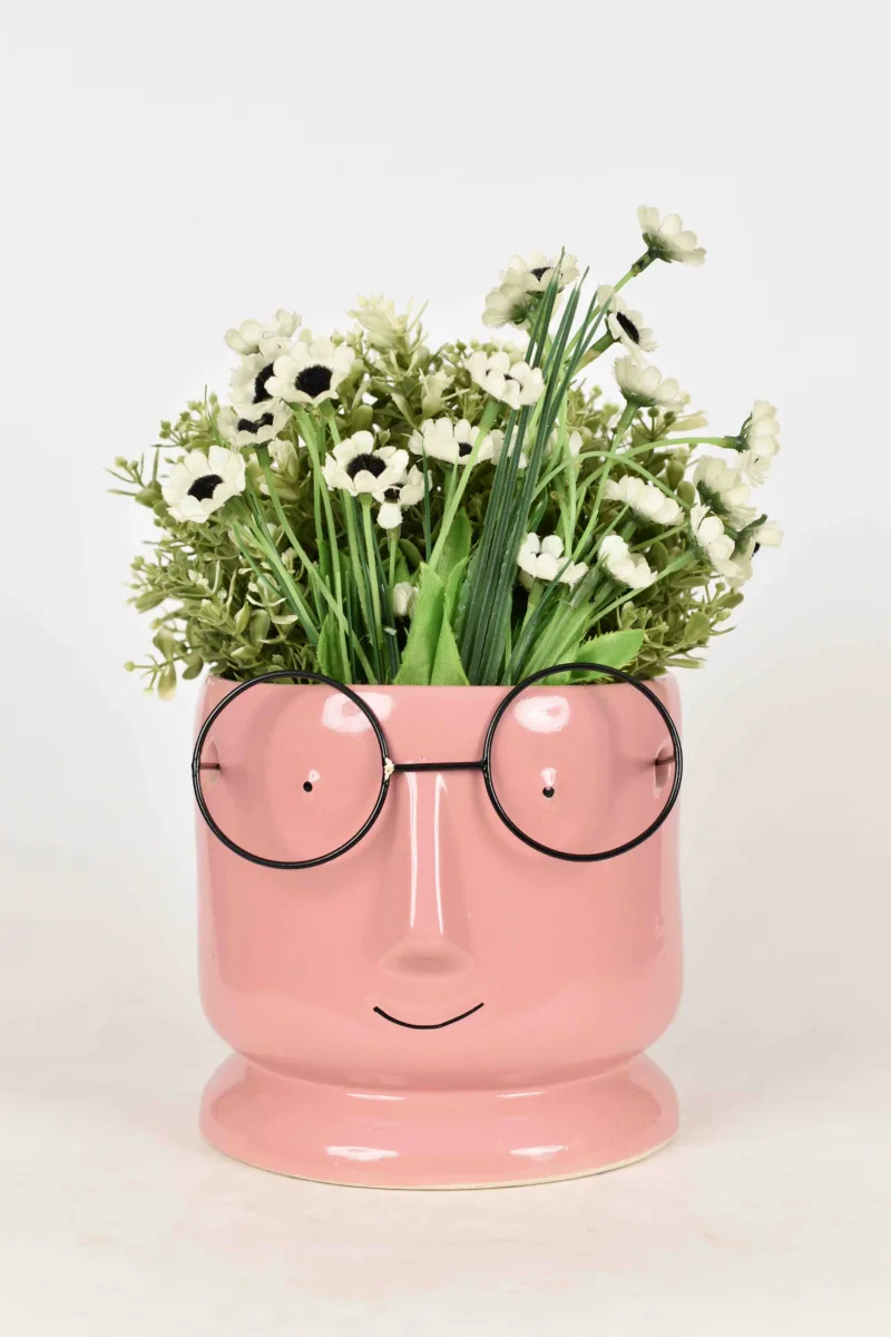 Classic Ceramic Planter — 6" Dia × 8" Height — Primary View