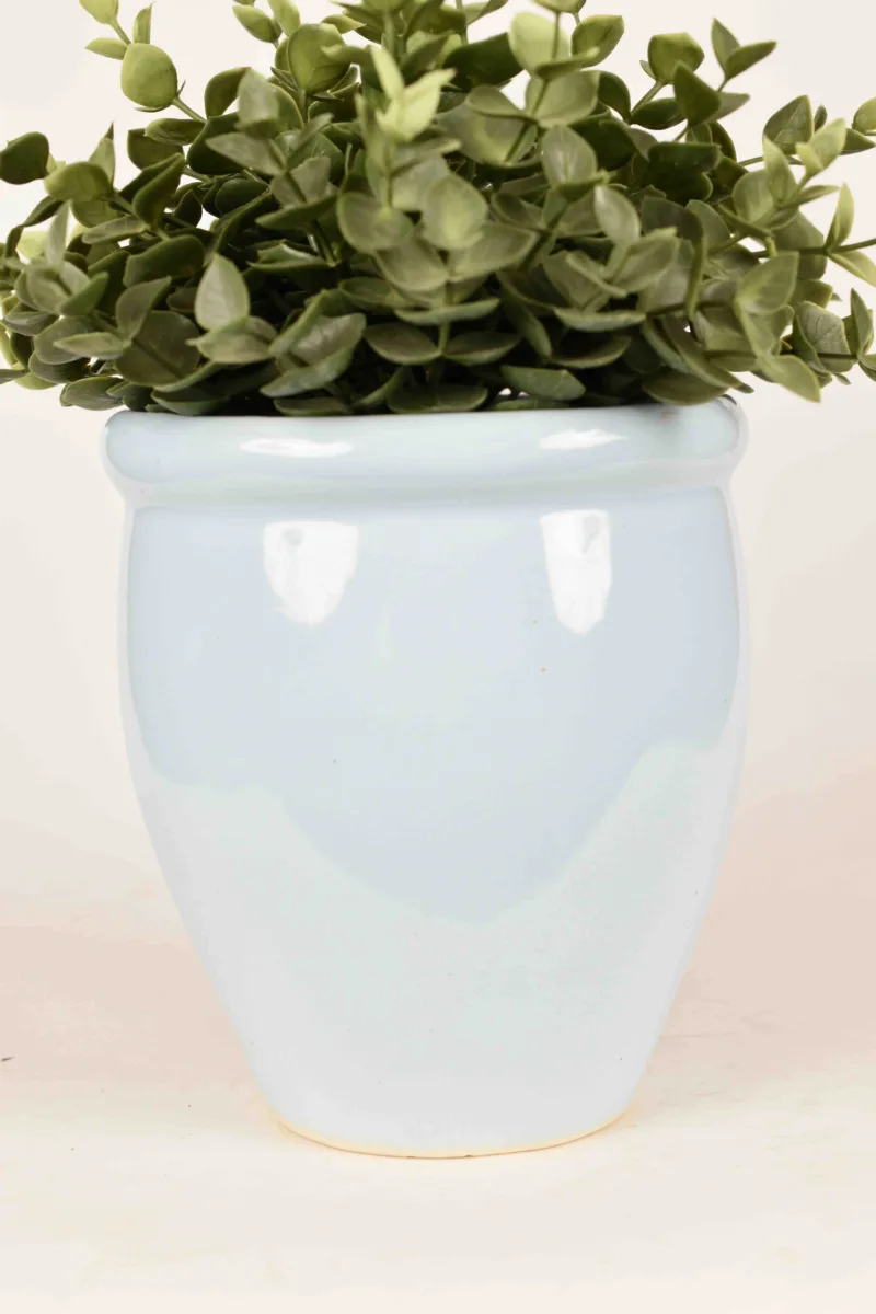 Classic Ceramic Planter — 6" Dia × 5.5" Height — Primary View