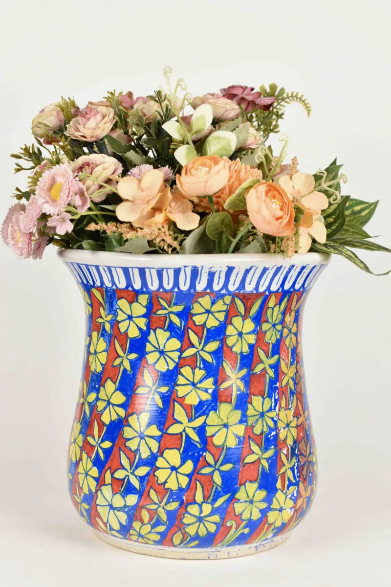 Classic Ceramic Planter — 10" Dia × 5" Height — Primary View